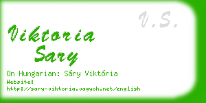 viktoria sary business card