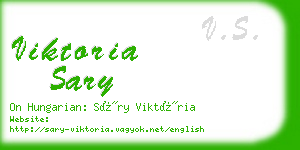 viktoria sary business card